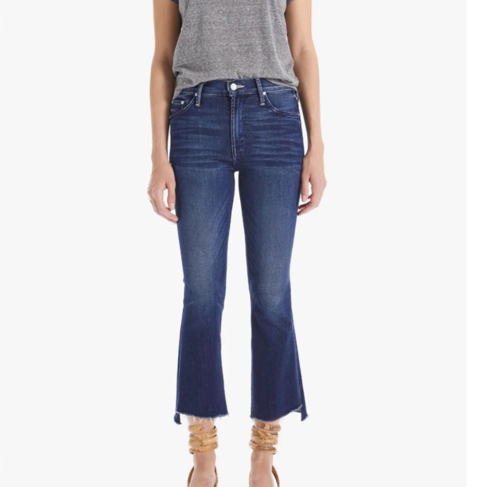 MOTHER Insider Crop Step Fray - Color Off Limits (Dark) Size 28